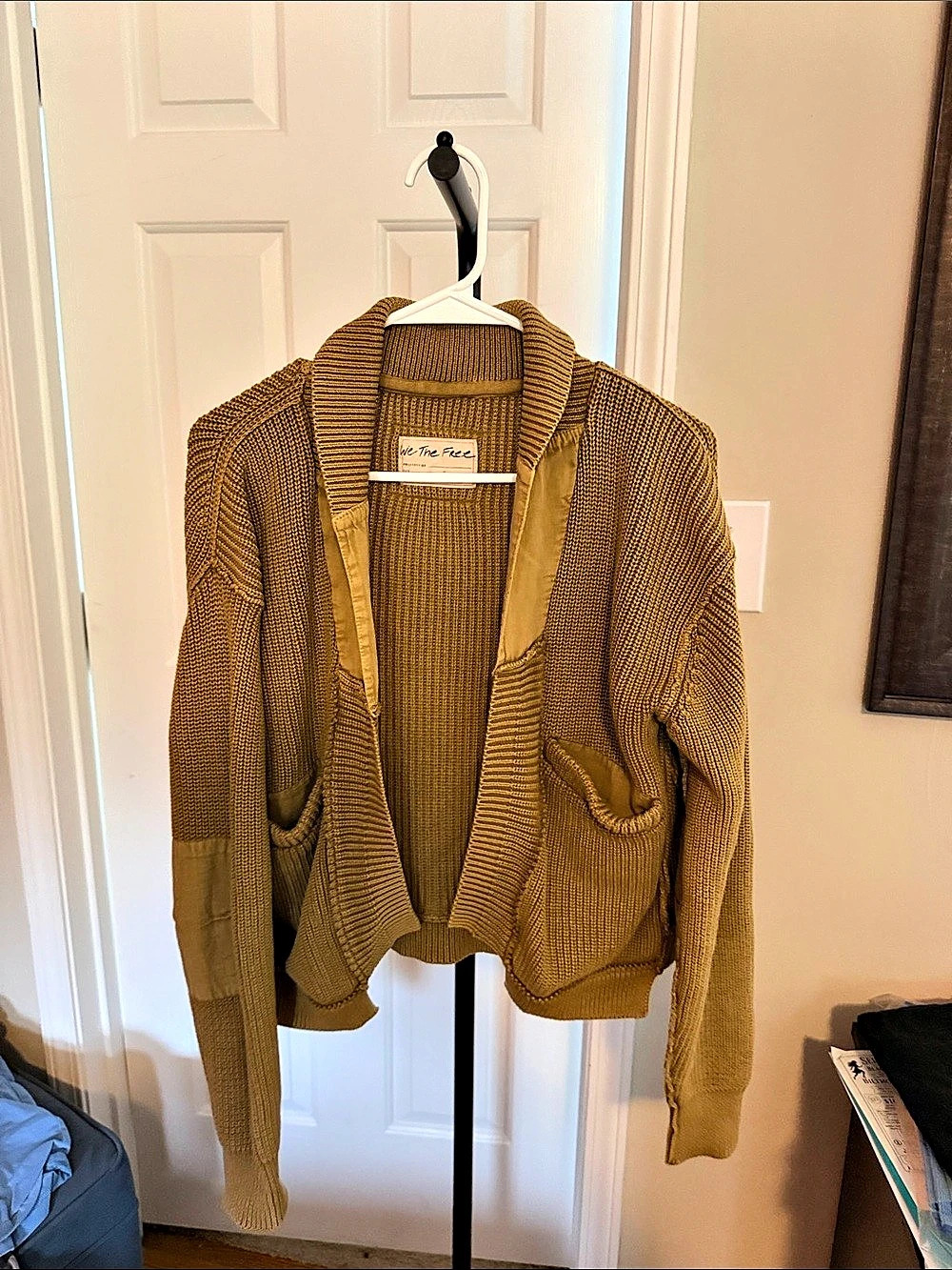 We The Free Knit Cardigan in Brown Like New